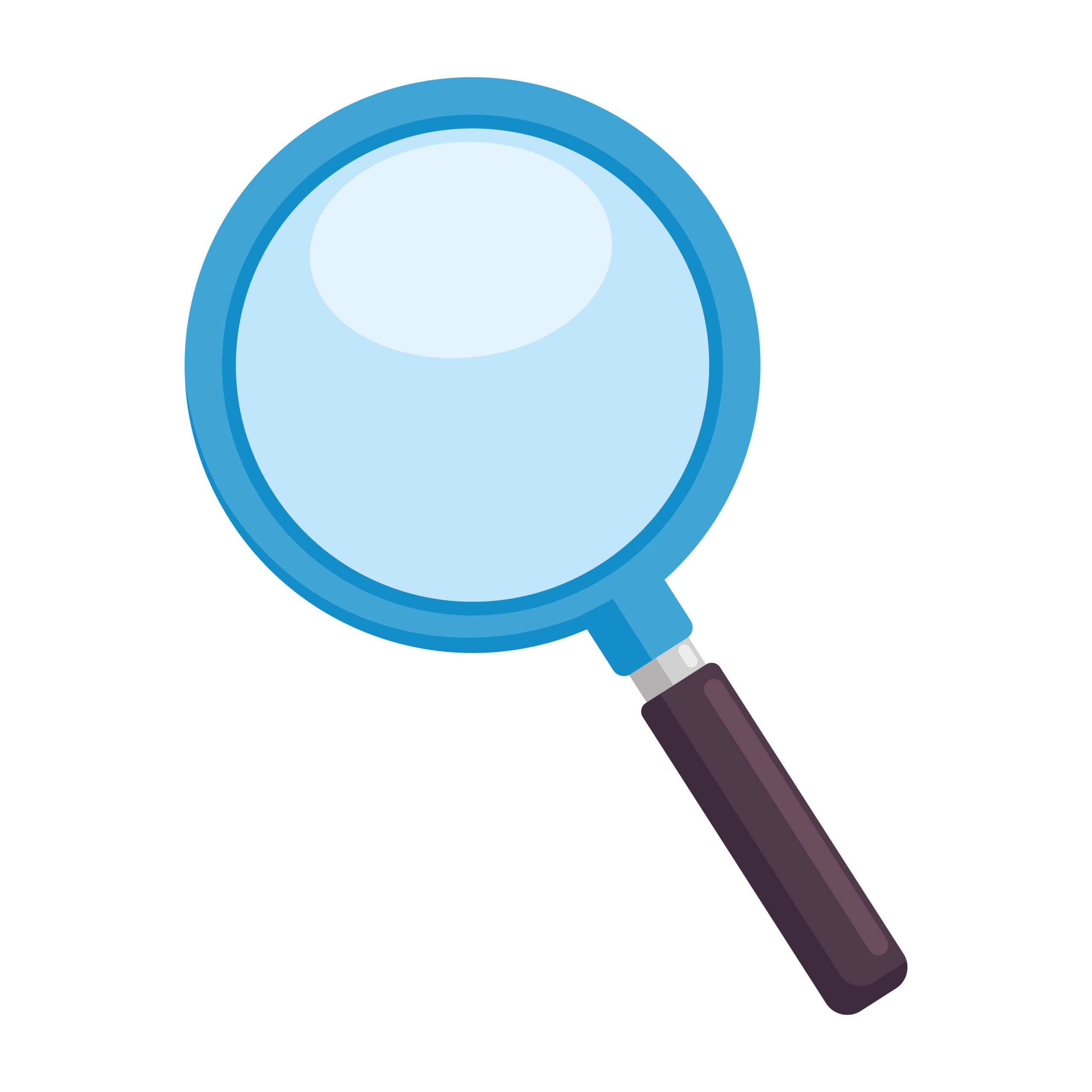 magnifying glass tool icon isolated
